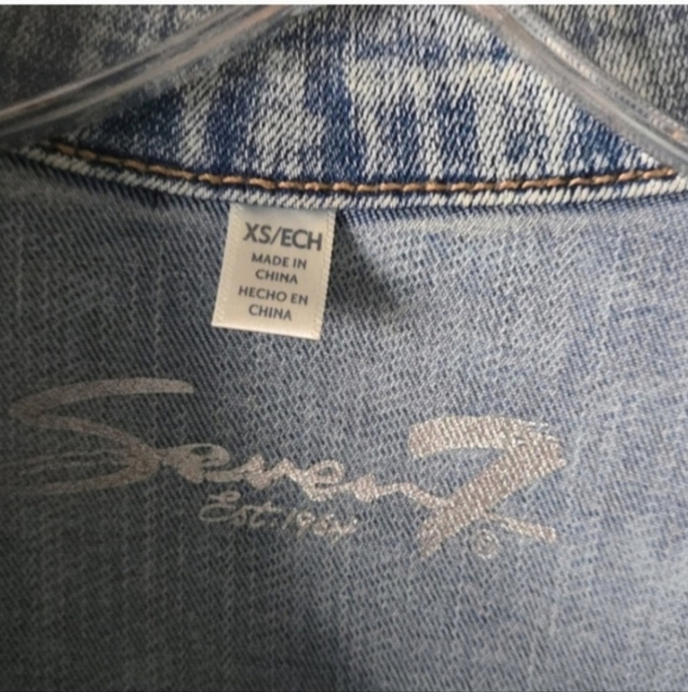 Seven7 Light Blue Denim Jacket NEW - Picture 6 of 6
